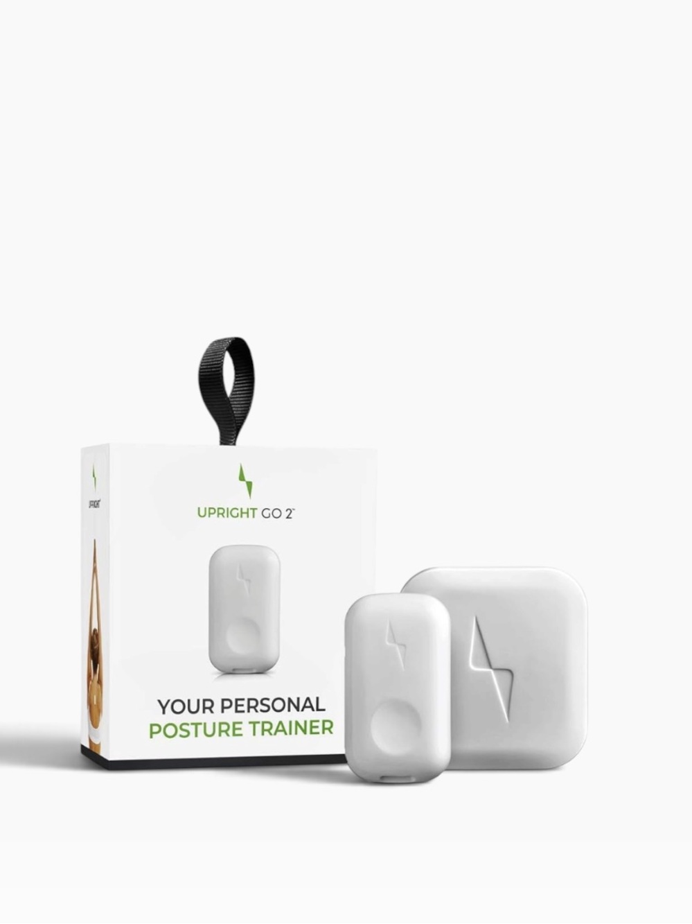 GO 2 White Wearable Posture Trainer